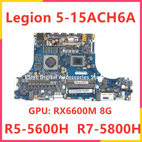 HY56W HY66W HY76W NM-D931 For Lenovo Legion 5-15ACH6A R7000P Laptop Motherboard CPU R5-5600H R7-5800