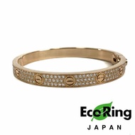 △ Cartier 卡地亞 18K Rose Gold Diamonds Love Bangle #17 46.19g 18K玫瑰金鑽石手鐲 - 257024048