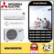MITSUBISHI MR SLIM [JR Series] R32 Non-Inverter Air-Conditioner (1.0HP/1.5HP/2.0HP/2.5HP)