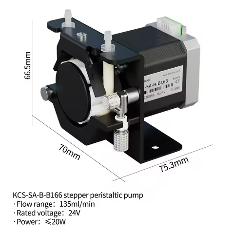 Kamoer 0.01ml-171ml/min KCS Peristaltic Pump 24V Stepper Motor High Precision Transfer Pump Speed Ad