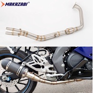 สำหรับ Yamaha YZF-R125 YZF R15 V3 R15 2017-2021 XSR155 MT15 รถจักรยานยนต์ไอเสีย Escape Slip-on ท่อท่