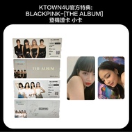 Micro Music/Until Sold Out KTOWN4U Official Bonus: BLACKPINK- [THE ALBUM] Boarding Pass Photocard