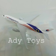 16cm MALAYSIA A350 AIRLINES DIECAST METAL PLANE Display Toy Decoration Gift for Children