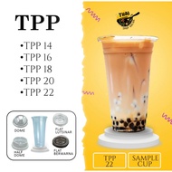 Cup Plastik TPP 1000PCS Thailand Gelas Plastik Drinking Water 14oz 16oz 18oz 20oz 22oz