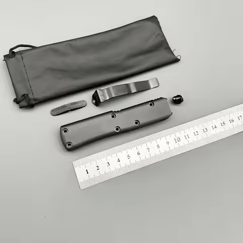 MIT UTX85 CNC aviation aluminum Black Handle Hunting Survival Tactical Combat EDC Outdoor Self-defen