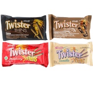 Delfi Twister Thins Choco / Capuccino / Strawberry / Vanilla 20 Gram