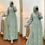 Gamora Dress Fashion Wanita Muslimah Modern Style Trendy 2023 Cerutty Babydoll Premium Brukat Outfit