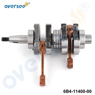 Oversee 6B4-11400-00 CRANKSHAFT ASSY For Yamaha Outboard 2 Stroke 9.9HP 15HP Parsun T15D 6B4-11400