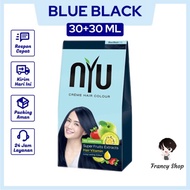 Pewarna Rambut NYU Blue Black Semir Biru 30+30 ml