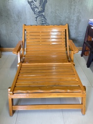 ระนาดคู่สีสัก (ขนาด ) ระนาดนอน เก้าอี้นอนปรับระดับ เก้าอี้นอนไม้ เปลนอนไม้  เก้าอี้นั่งนอนเล่น เก้าอี้สนาม เก้าอี้ปรับนอน