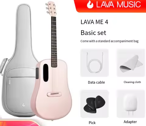 New Huo Smart Folk Guitar LAVA ME 4 Carbon Fiber Men's and Women's Instrument Novice Beginner Journe