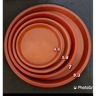 Orange catch plate for pots plants 4.5 inches, 5.8 inches, 7 inches, 9.3 inches