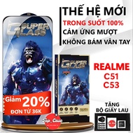 Premium tempered glass for Realme C51/C53 full screen transparent. Screen protector| Top case