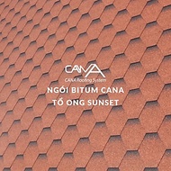 Ngói nhựa đường phủ đá CANA tổ ong sunset - ngói lợp bitum Hàn Quốc bền đẹp cho biệt thự, nhà phố, r