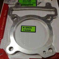 LC135 BLOCK GASKET ALUMINIUM 6MM - 74MM