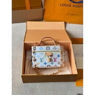 C h a i n Takashi Murakami White Tricolor Size 1 9 Handbag P o u c Cowhide Version 2m/Pack V t y