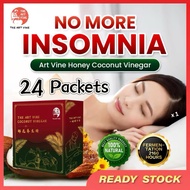 【FAST SHIP】The Art Vine Honey Coconut Vinegar (24Packets) Insomnia Cholesterol Constipation 椰花养生醋 失眠