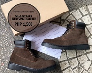 Mardini Shoes-Marikina Men's Leather Boots Vladimir Brown Suede