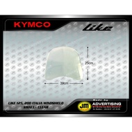 Kymco Like 125, 200, Italia Windshield only  (CLEAR)