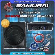 🔊 SamuraiKatana Soundbar BSX-T10 Powered Sub Woofer 10 Inch Low Profile Amplified Slim 800 Watts Car