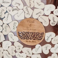 [Customized] Rectangular Wedding Love Sign-in Table Wedding guest book and Wedding Venue Decoration