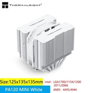 Thermalright PA120 MINI 6 Heat Pipes Dual Tower 4Pin PWM CPU Cooler for LGA1700/115X/2011/AM4/AM5 Mi