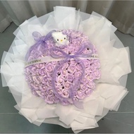 99 Purple Rose Bouquet Kitty | 99朵紫色凯蒂猫玫瑰花