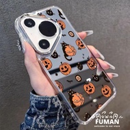 Cute Halloween Pumpkin Cat Phone Case For Samsung Galaxy S26 S25 Edge S24 S23 S22 S21 S10 Plus S20 F