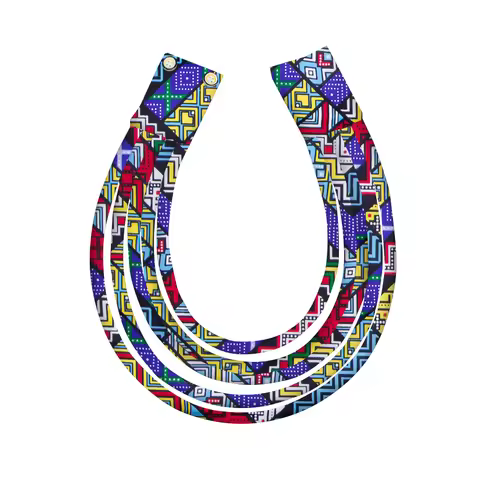 Fashion African Print Ankara robe Necklace for Women African Triangle Ankara Fabric Cravat Africa Ti