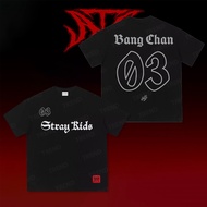 Kpop 2025 Stray Kids "dominATE" World Tour Merch Tshirt Fashion 100%Cotton Women Round Neck Tshirt