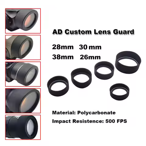 26mm-38mm Lens Cover Cap Scope Lens Cover Flip Spring Up Lens Dust Cover Protection Cap Caliber Rifl
