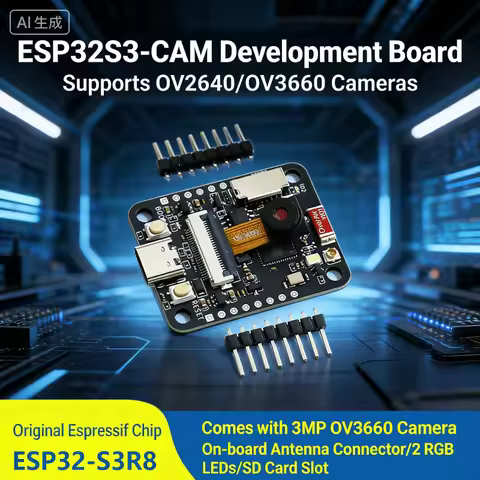ESP32S3-CAM Development Board ESP32-S3R8 WiFi Bluetooth Wireless Video Transmission Module OV3660 OV