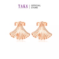 TAKA Jewellery Dolce 18K Gold Earrings Ginkgo