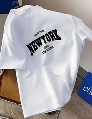 KAOS DEWASA NEW YORK COME TRUE RESPECT BLESSED BAJU PRIA WANITA PREMIUM 30S GAYA KOREA JEPANG KEREN 
