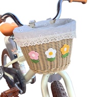 Hanging Design Woven Material Bicycle Basket 1 Included Saves Space 4HPY