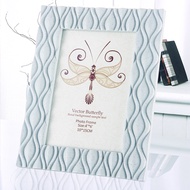 ALL U CAN BUY กรอบรูป  กรอบรูปขาตั้ง กรอบรูปตั้งโชว์ กรอบรูปสีเทากรอบรูปขนาด 4x6 นิ้ว