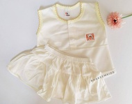 SET BABY GIRL CLOTHING EYELET BABY BAJU LUBANG NEWBORN SINGLET BUTANG LUBANG