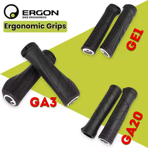 ERGON Bicycle Ergonomics Grips Anti-skid Rubber Mountain Bike Grips With Covers Large Size Bicycle H