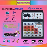 M4G Professional Mixer 4 Channels Live Use Mixing Audio Signal Console with Bluetooth Record