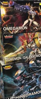 3盒 全新 Figure-rise Standard FRS 模型 Amplified 數碼暴龍 Digimon Dukemon 紅蓮騎士獸 Digimon 暗黑黑色戰鬥 機械邪龍獸無限龍獸奧米加獸 