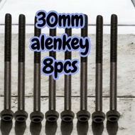 MINI4wd imi Alenkey Half thrate Screw Size 30mm 8pcs