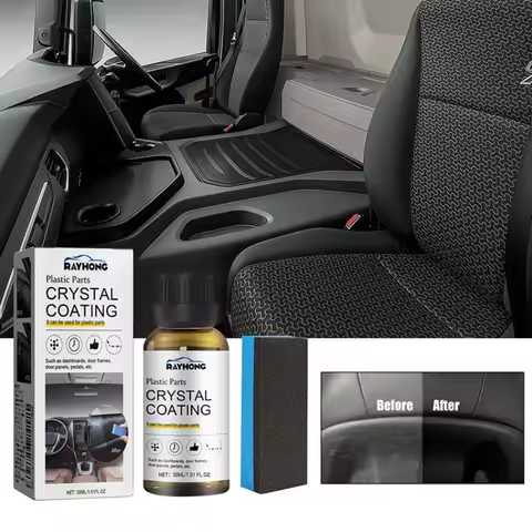 Plastic Trim Restorer Car Interior Dashboard Polish Leather Seat Protectant Anti-Dust UV Protection 