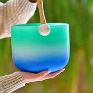 Hye-eun 8 Inch 432hz Crystal Singing Bowl  for  Sound Healing With Free Accessories