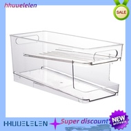 [hhuuelelen]2-Layer Refrigerator Can Organizer - Automatic Rolling Beverage Storage Box for Soda, Be