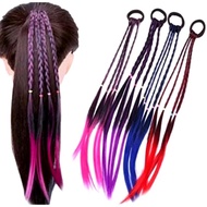 WIG HAIR BRAID MOTIF COLORFUL HAIR EXTENSION WIG HORSE PAIR HAIR WIG FASHION HAIR BAND WIG WIG HAIR 