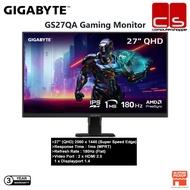 GIGABYTE GS27QA 27'' SS IPS QHD/ 2K 180HZ/ 1MS/AMD FREESYNC/HD+MI+DP/ HDR GAMING MONITOR