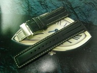 NOS 舊倉底 ALBA BY SEIKO 22MM 皮錶帶 連 20MM 蝴蝶扣 DEPLOYMENT BUCKLE