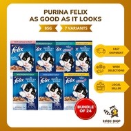 [Bundle of 24] Purina Felix As Good As It Looks 85g - Complete, Kitten & Adult Cat Wet Food In Jelly