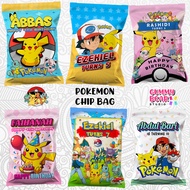 ❤ Siap 2 Hari ❤ Pokemon Pikachu Party Chip Bag/Birthday Goodies Bag/Pokemon Gift Bag