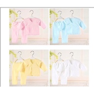 🔥0 month - 3 months Newborn Baby Clothing Baju Baby Unisex Baby Boy Baby Girl Long Sleeve Top + Long
